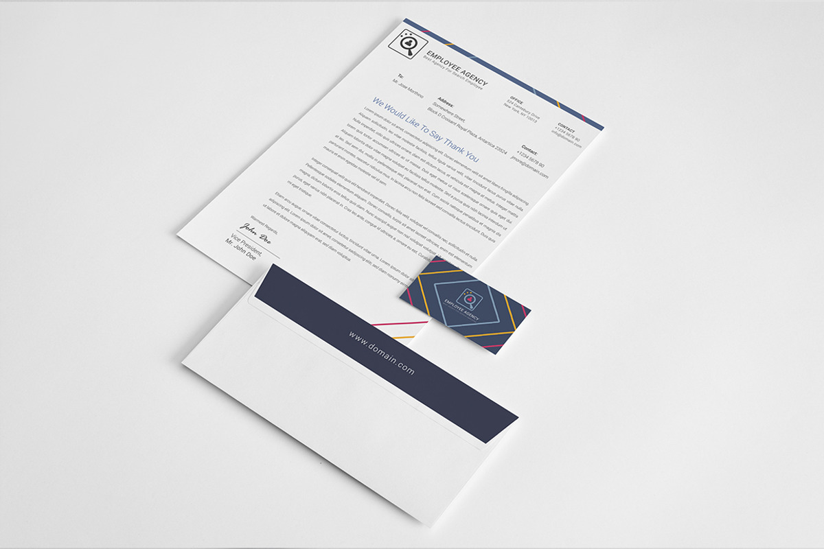 Employee Agency Stationery Templates, a Stationery Template by Affantjie Photowork (Photo 7 of 10)