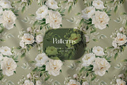 Watercolor wedding white peonies, a Decorative Illustration by MariGraphic boutique (Thumbnail 8 of 10)