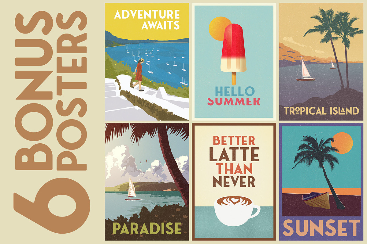 Fonseca Rounded +BONUS RETRO POSTERS, a Sans Serif Font by Nasir Udin (Photo 4 of 10)