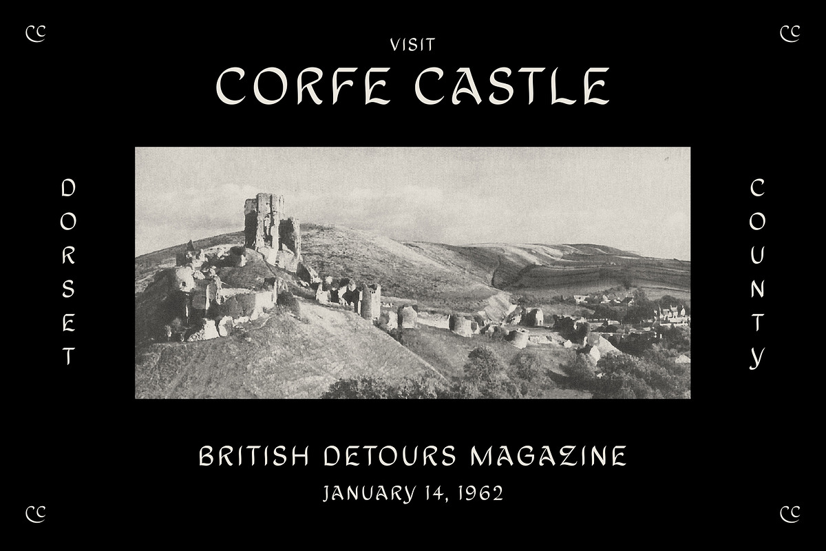 Corfe, a Font by Simon Walker (Photo 1 of 6)