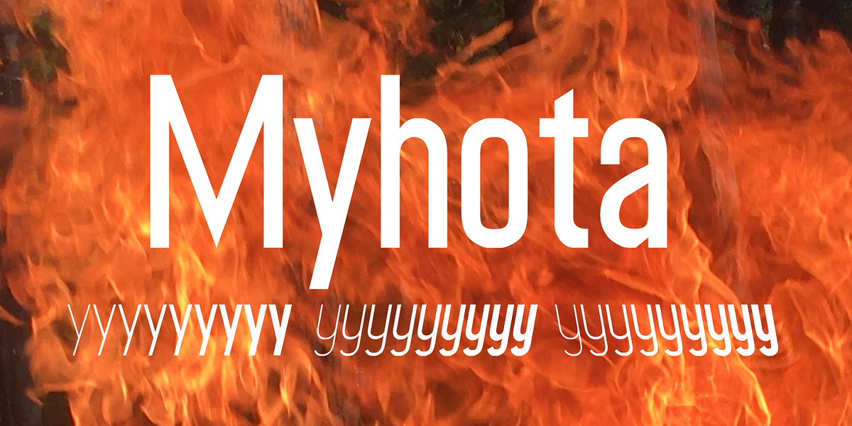 Myhota, a Sans Serif Font by Ingrimayne Type (Photo 1 of 9)