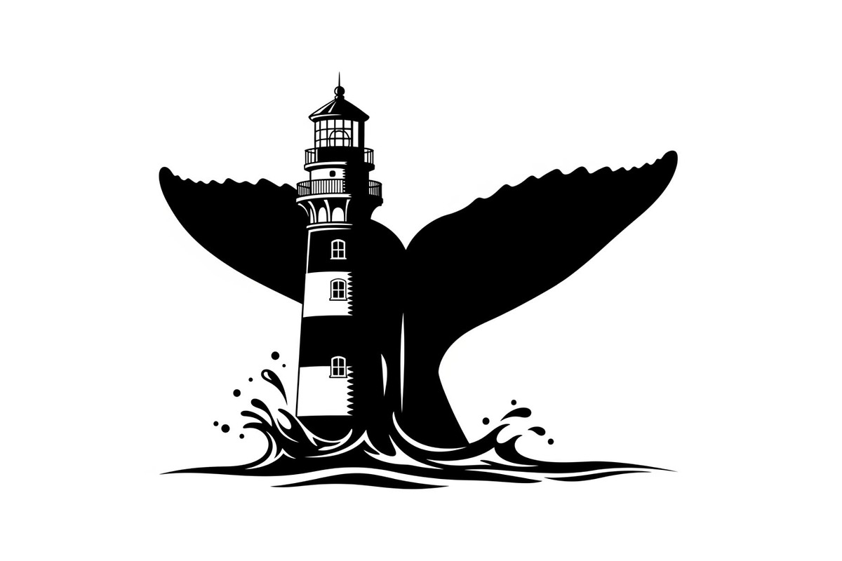 Whale Tail Lighthouse Bundle, an Object Illustration by yasushie (Photo 26 of 31)
