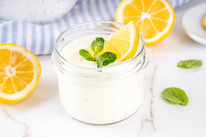 Sweet and sour Lemon Yogurt Mousse, a Food & Drink Photo by Rimma