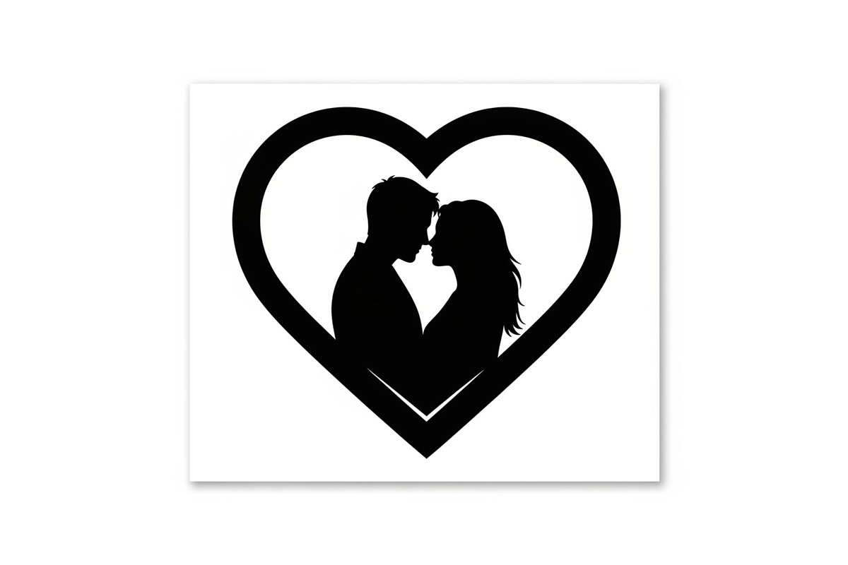 Couple Love Heart Silhouette Bundle, an Illustration by Amazin_art (Photo 26 of 51)