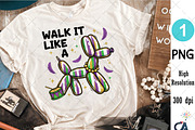 Walk it Like a Dog Mardi Gras PNG, an Illustration by Creative Art (Thumbnail 4 of 6)