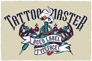 Tattoo Master label font, a Blackletter Font by VozzyStock (Thumbnail 5 of 9)