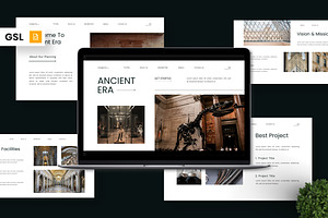 Ancient Era - Museum Google Slide, a Presentation Template by Deepslide Studio