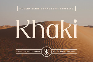 Khaki – Modern Serif & Sans Combo