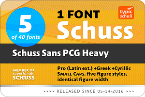 SchussSansPCGHeavy No.05 1 Font