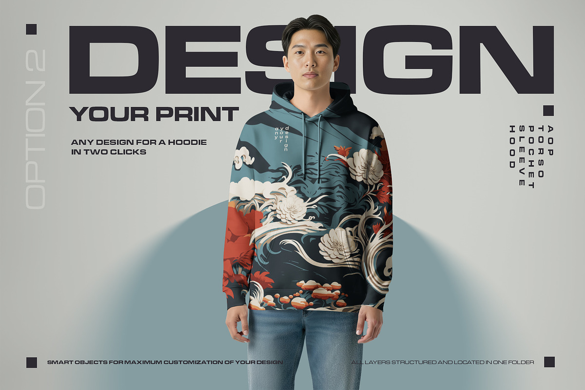 Oversized Hoodie Mockup on Asian Man, a Hoody Mockup by Grow Design Craft Studio (Photo 4 of 7)