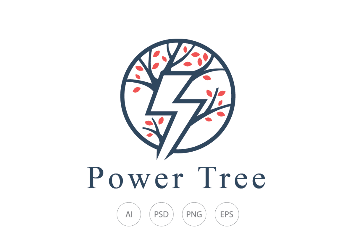 Power Tree Logo Template, a Branding & Logo Template by Heavtryq Design
