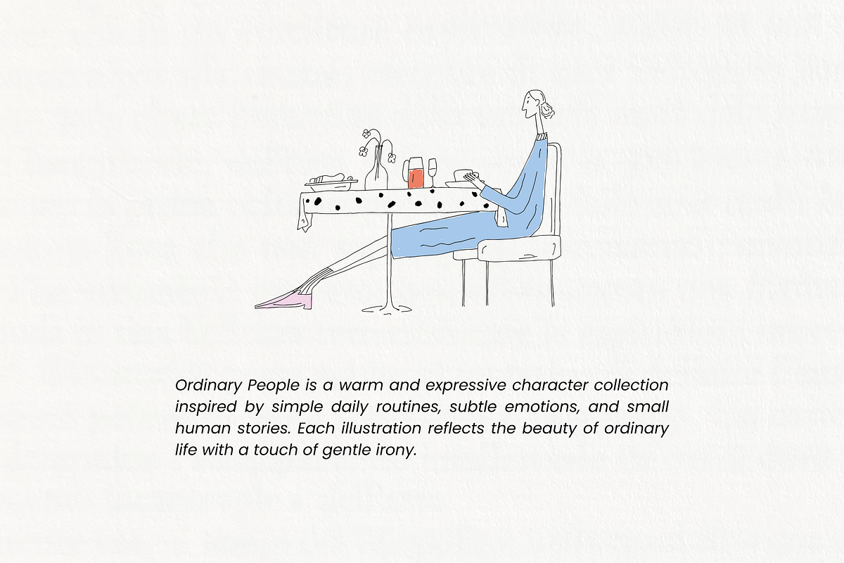 Ordinary People: Pen Drawn Art, a Person Illustration by Veyla (Photo 2 of 12)