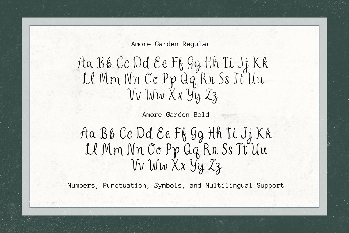 Amore Garden – Romantic Font, a Serif Font by etigletters (Photo 6 of 6)