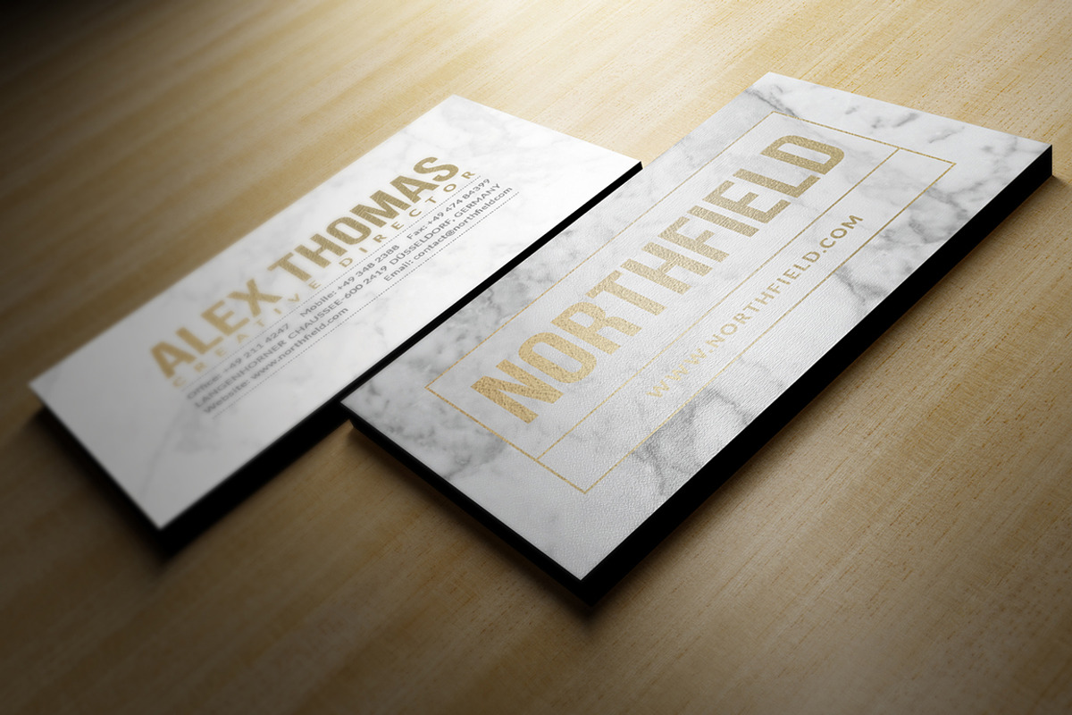 Marble Business Card, a Business Card Template by Marvel (Photo 4 of 6)