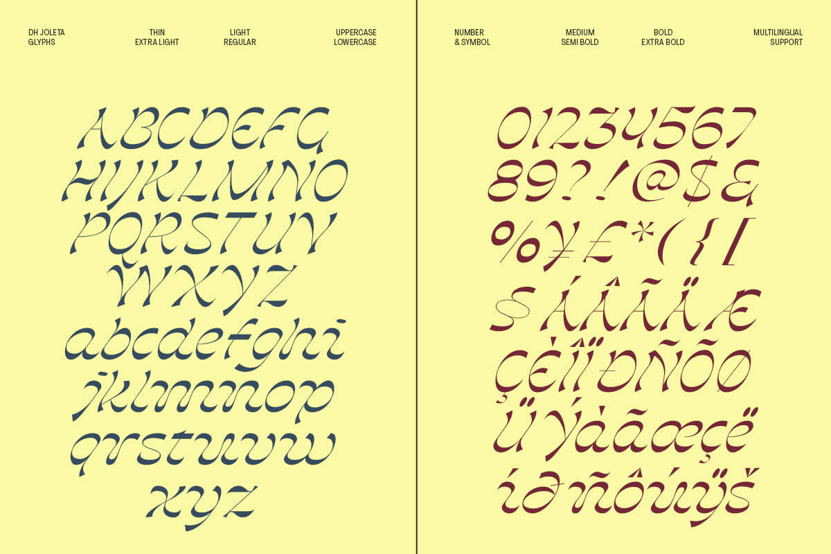 Dh Joleta - 8 Luxury Beauty Family, a Serif Font by Dharmas Foundry (Photo 16 of 16)