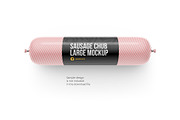 Large Sausage Chub Mockup, a Product Mockup by easymock (Thumbnail 6 of 6)