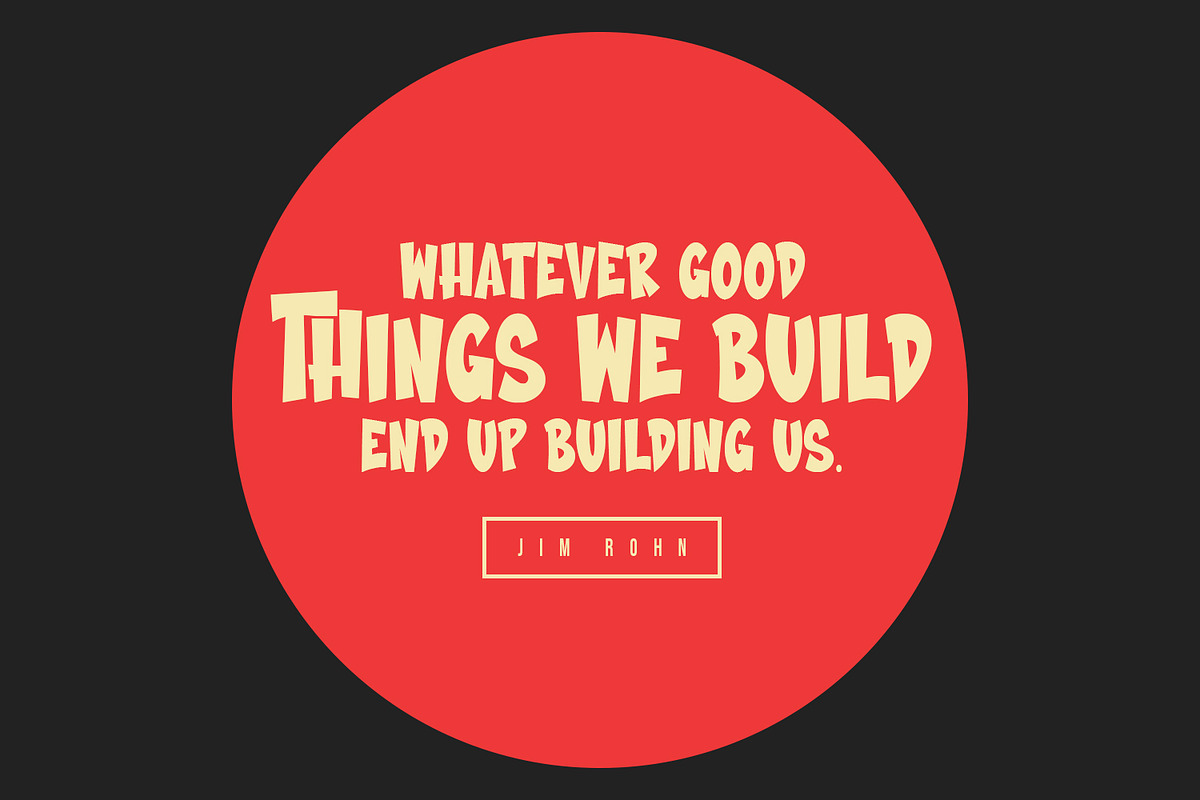 Rumeenas Display Font, a Sans Serif Font by Maulana Creative (Photo 2 of 7)