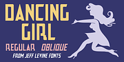 Dancing Girl JNL, a Sans Serif Font by Jeff Levine Fonts (Thumbnail 1 of 5)