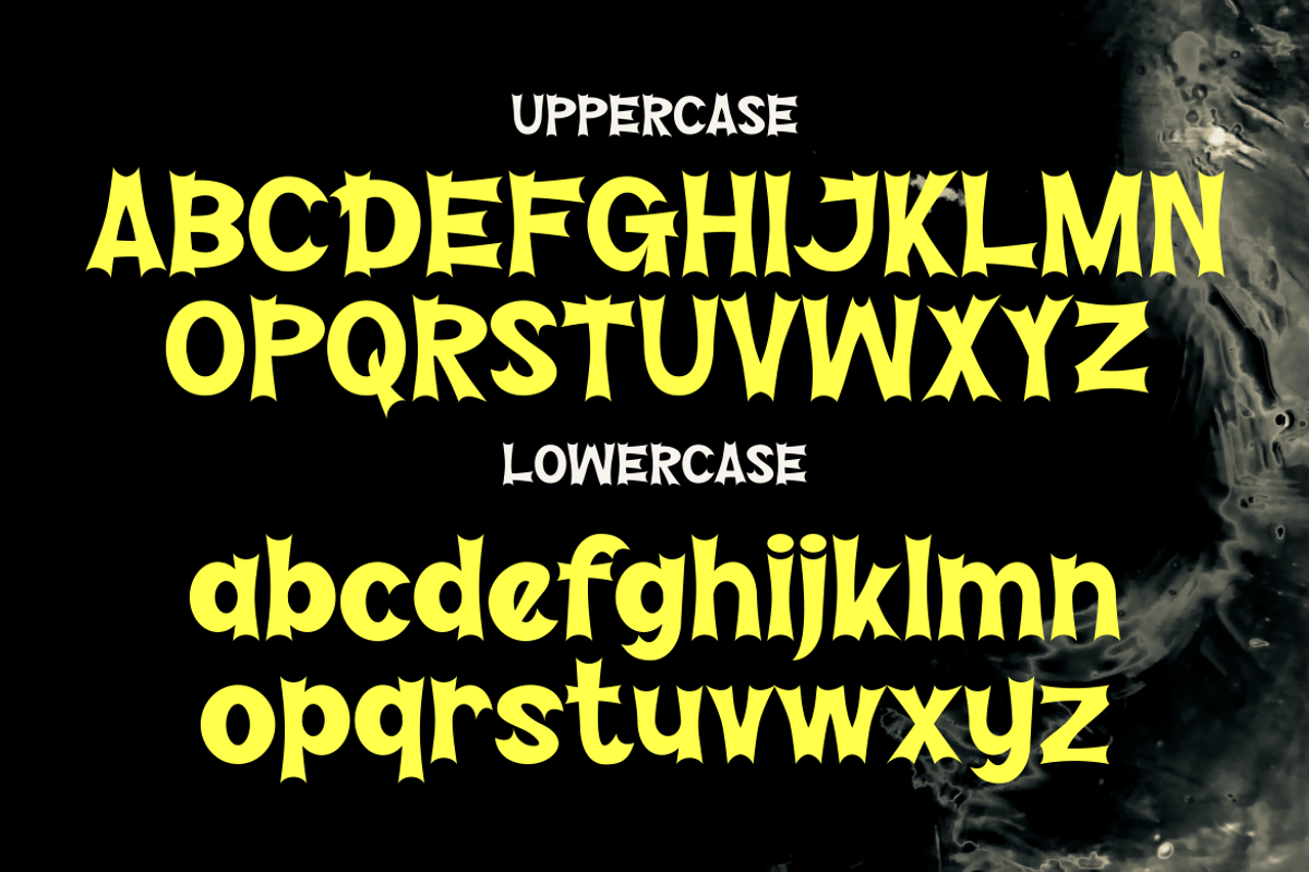 Hellwild - A Modern Spooky, a Sans Serif Font by Marvadesign (Photo 2 of 9)