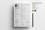 Professional resume bundle v1, a Resume Template by GraphicsEgg (Thumbnail 4 of 6)