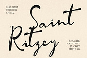 CS Ritzey - Signature Script Font, a Script Font by Craft Supply Co. (Thumbnail 1 of 8)