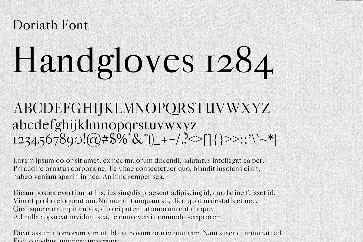 Doriath Font preview 2