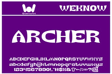 Archer font