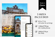 Rome Travel Itinerary Template, a Magazine Template by Pulsecolor (Thumbnail 2 of 9)