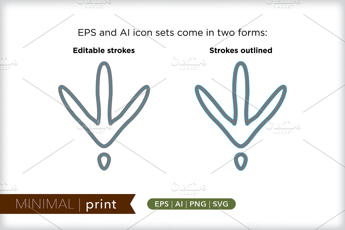 Minimal print icons, an Outline Icon by Picture Window (Photo 3 of 5)