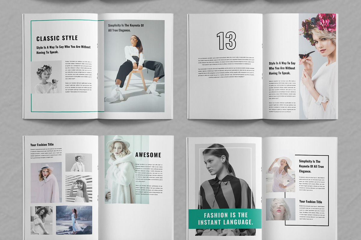 Lookbook Magazine Template Layout, a Magazine Template by ContestDesign (Photo 3 of 4)