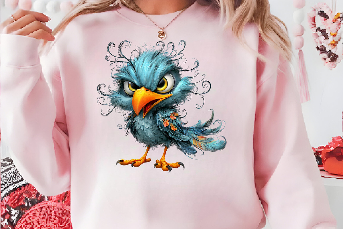 Crazy Bird Clipart, a Seasonal Illustration by CreationArt (Photo 3 of 6)