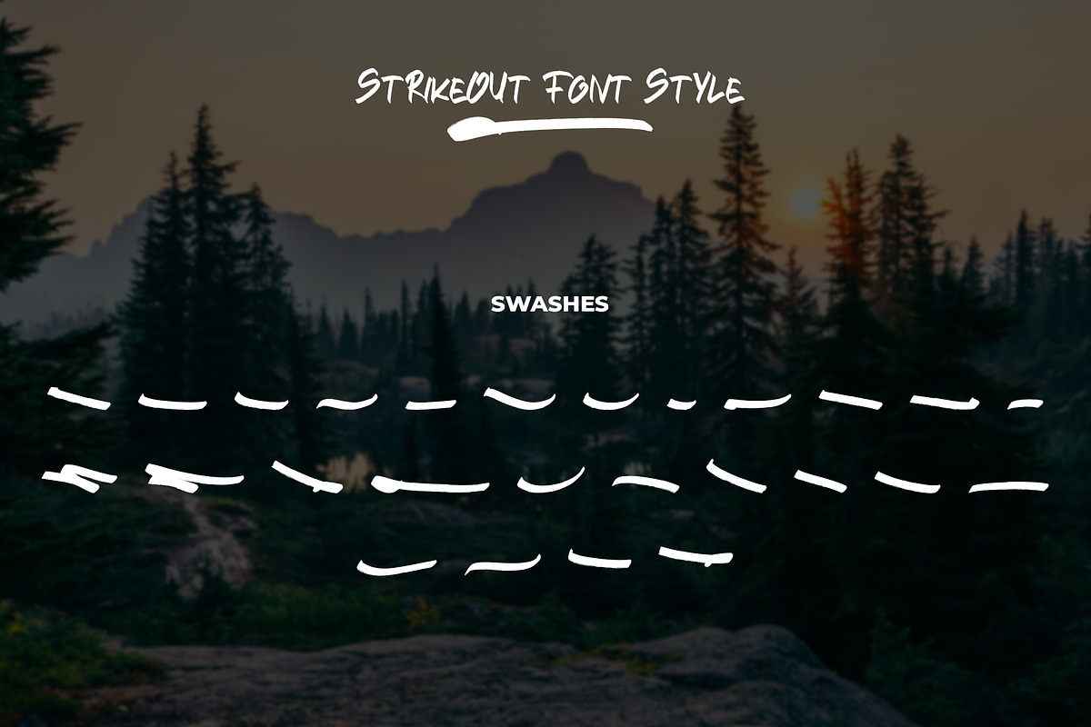 STRIKEOUT || Brush Font, a Script Font by Raseuki (Photo 10 of 13)