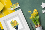 Yellow Mimosa Sunshine, an Illustration by Olga Koelsch (Thumbnail 3 of 7)
