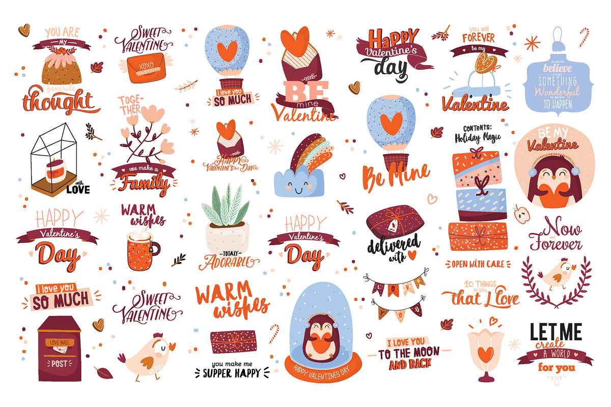 Valentines day cads PART 1, an Animal Illustration by Ruslana Lubenets (Photo 5 of 7)