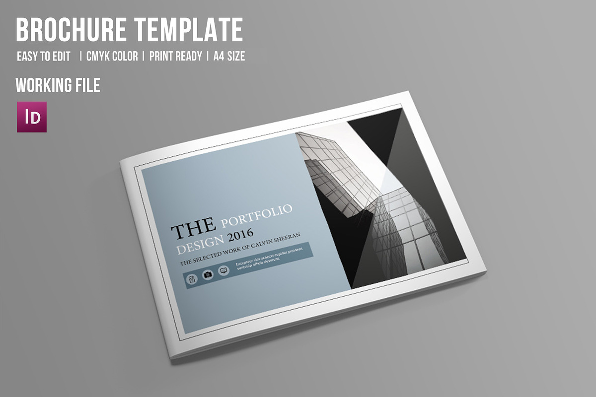 Portfolio Brochure Template - V419, a Brochure Template by Template Shop (Photo 2 of 9)