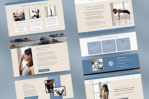 Pilates Yoga Canva Website