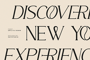 Emilya Rown - Classy Ligature Serif