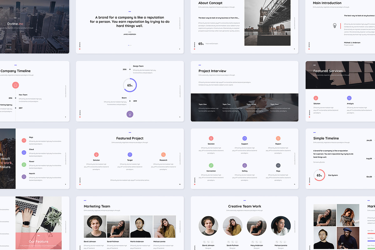 Donne - Creative Template, a Presentation Template by UDEA Store (Photo 13 of 14)