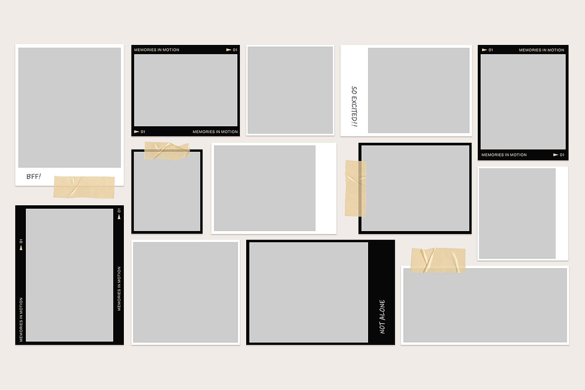 Photo Collage Template, a Background Graphic by DesignerCandies