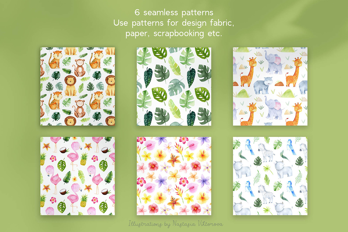Cute Baby Animals Bundle 70% OFF, an Animal Illustration by Watercolor ...