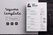 Vol.35 Resume & CV Template, a Resume Template by Hito Graphic (Thumbnail 1 of 8)
