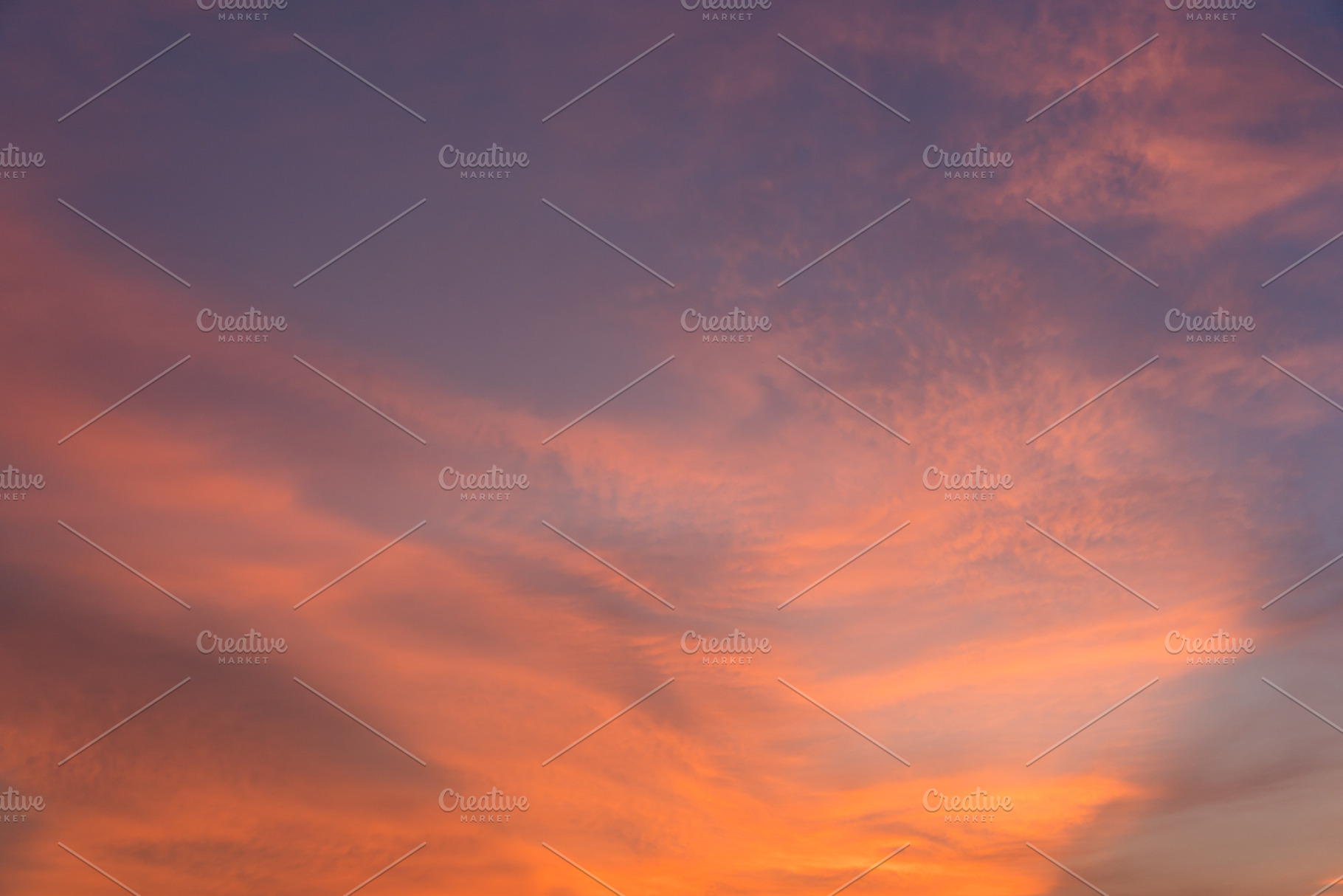 Fantastic sunset sky background featuring sky, sunset, and evening, a Nature Photo by Pushish Images