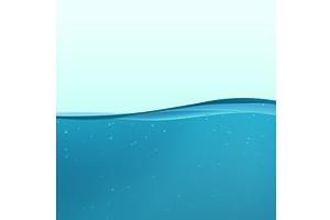 clean water back wave waterline, an Illustration by IfH