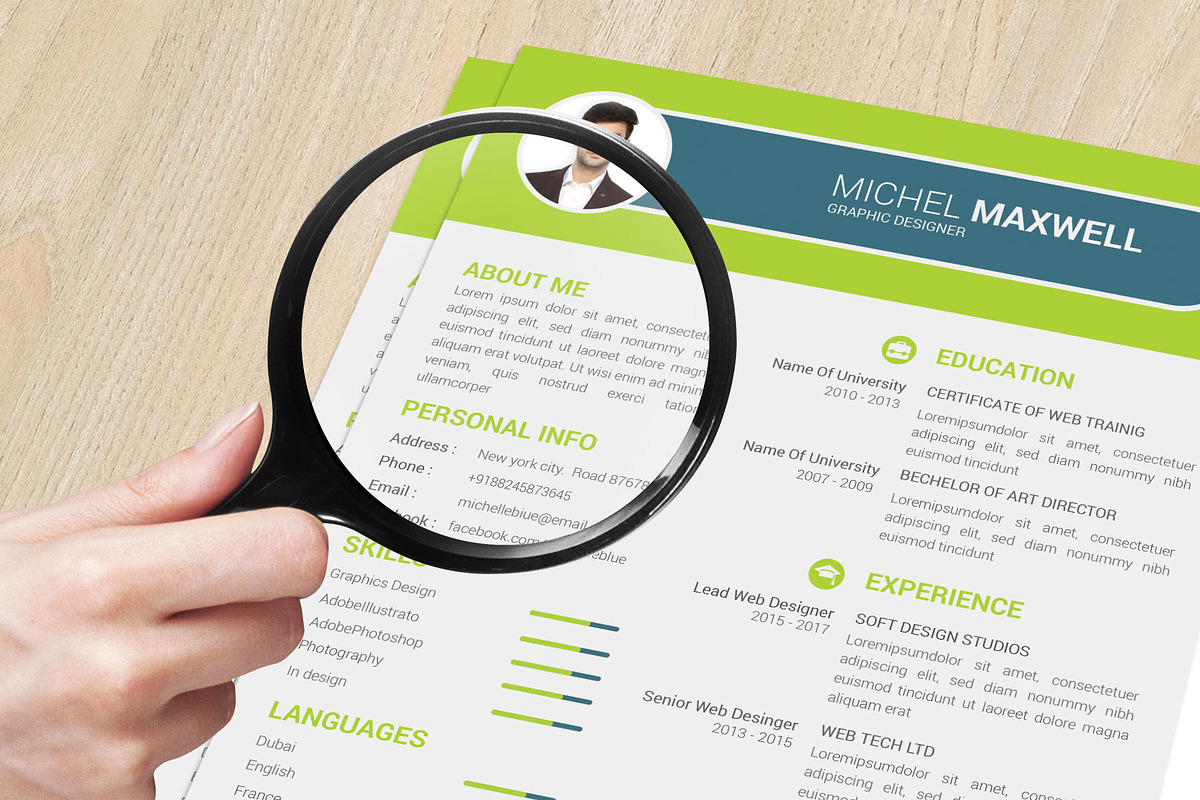 Professional Cv Resume, a Resume Template by designvillage (Photo 10 of 12)