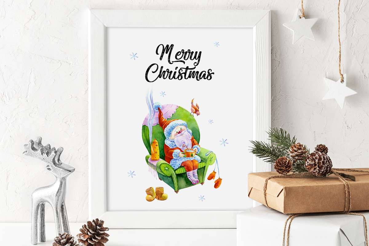 Christmas Greeting Card Template, a Card Template by ElephantArts (Photo 6 of 8)