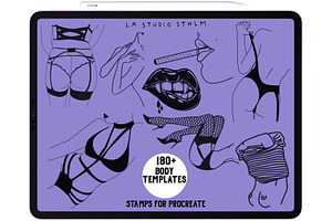 Body Templates - Tattoo Stamp Set