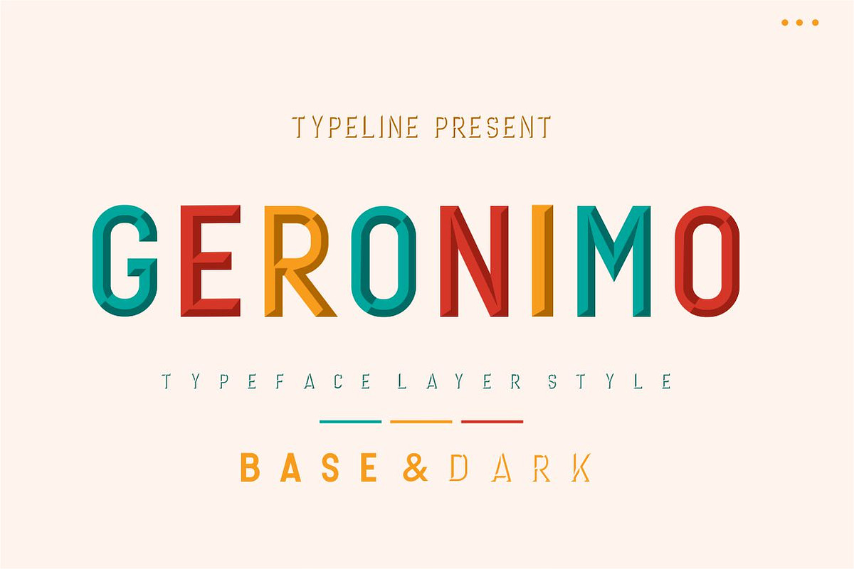 Geronimo Typeface Layer