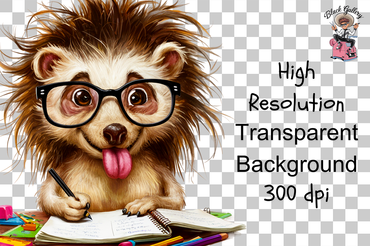 Cute Ferret with Books PNG Bundle, a Graphic by Clipart Bloom (Photo 12 of 12)