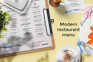 Modern Restaurant Menu
