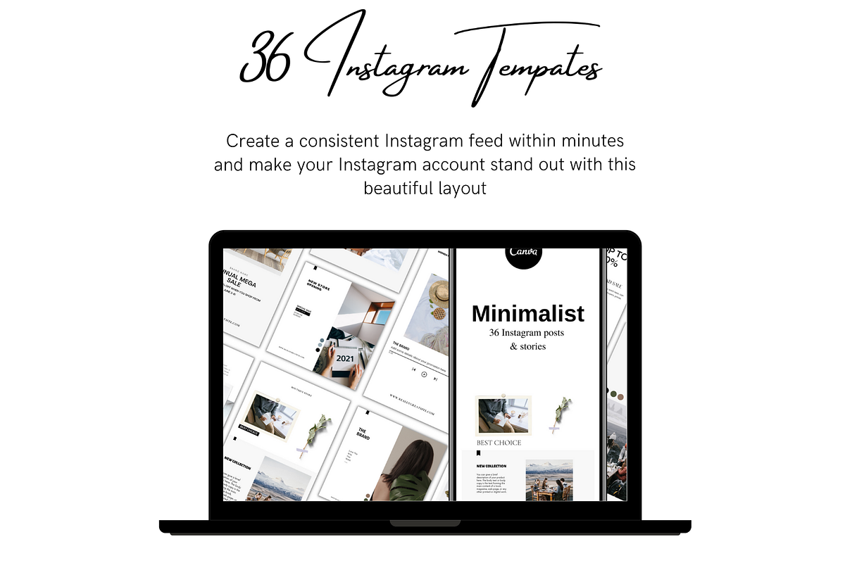 Instagram Stories & Posts Minimalist, a Social Media Template by Meoww_Design (Photo 2 of 6)